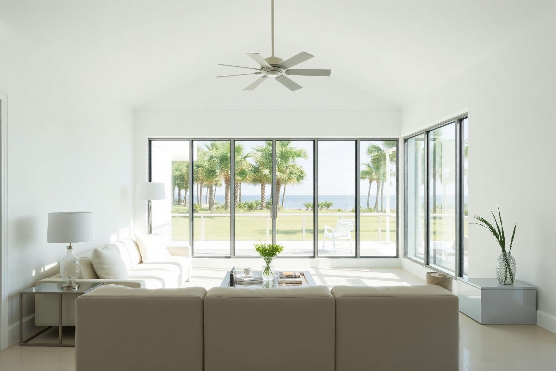 Bright, spotless modern Orlando living room